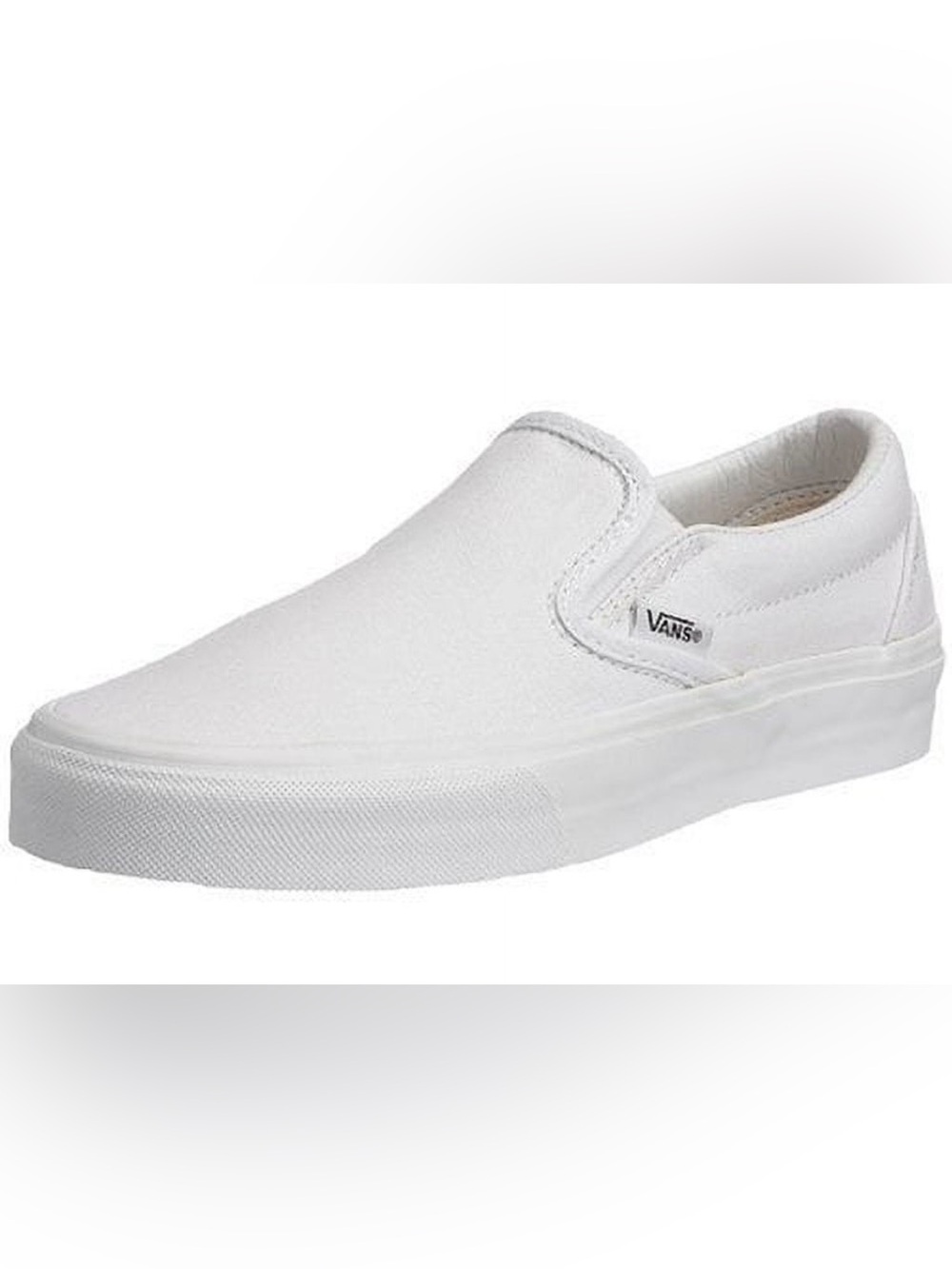 Vans True White Classic Slip-On Canvas Skate Sneakers W Sz 7 M Sz 5.5 Streetwear